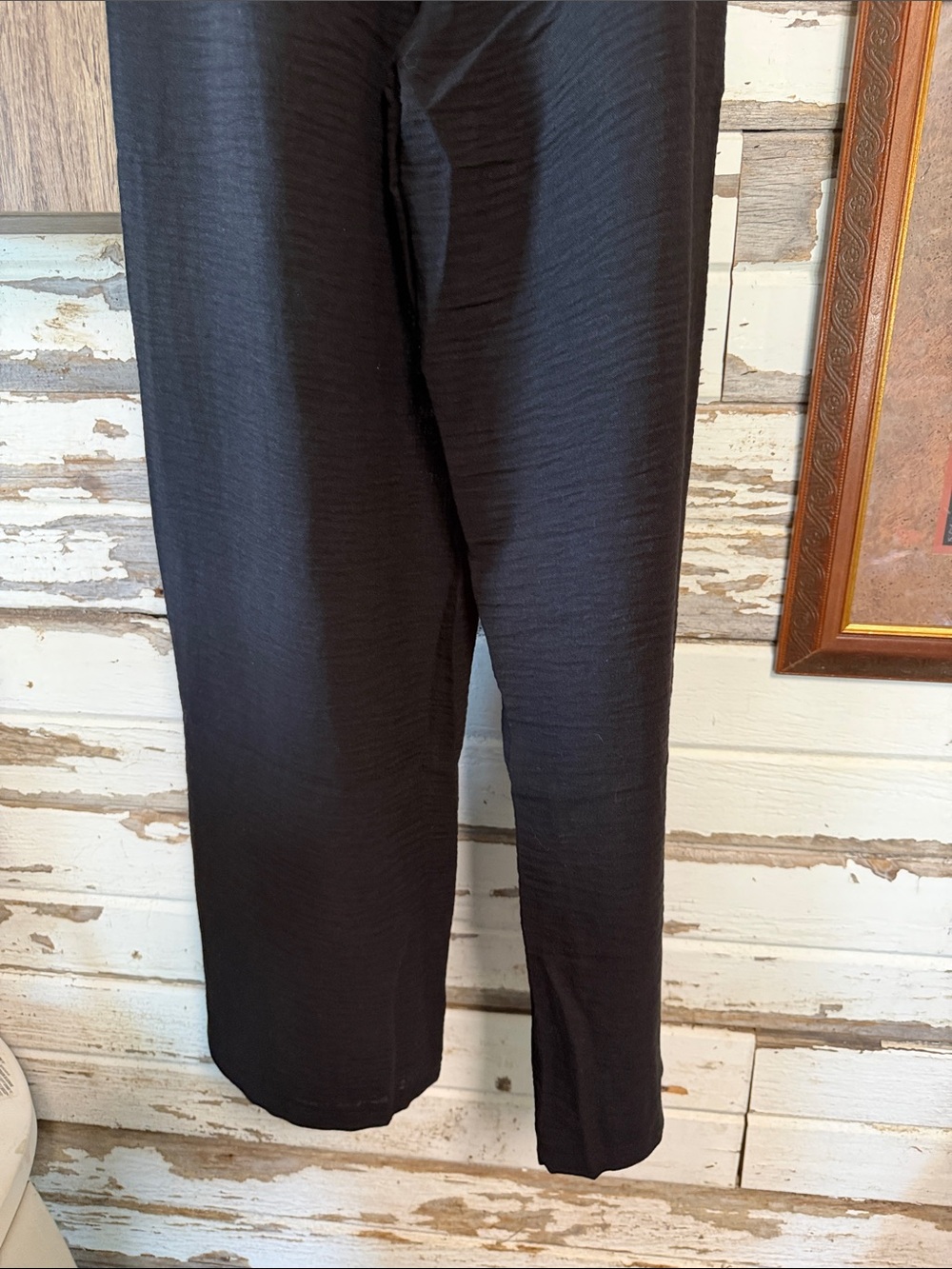 Zenana Outfitters Black Drawstring Wide-Leg Joggers - Picture 8 of 8